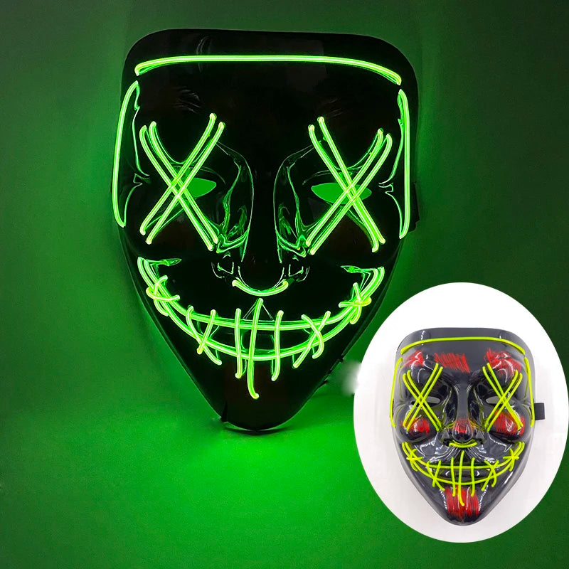 Cosplay costume LED Mask