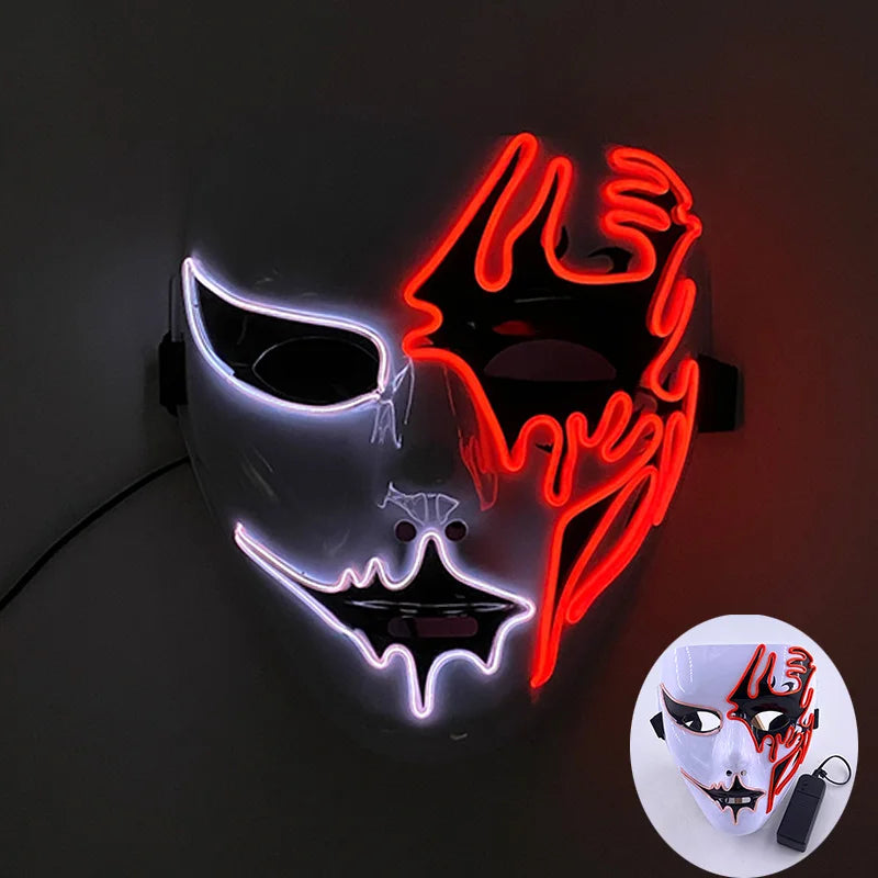 Cosplay costume LED Mask