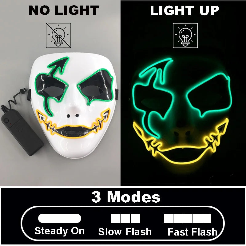 Cosplay costume LED Mask