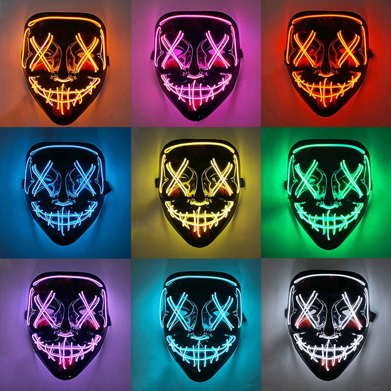 Cosplay costume LED Mask