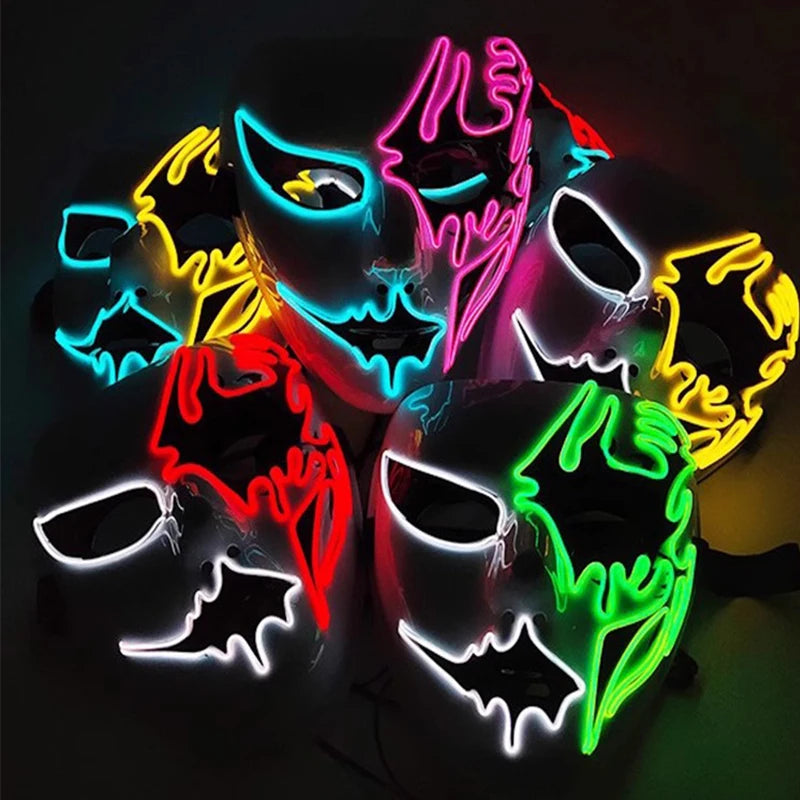 Cosplay costume LED Mask