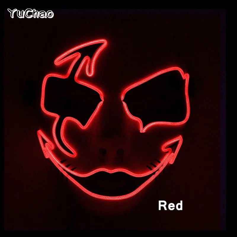 Cosplay costume LED Mask