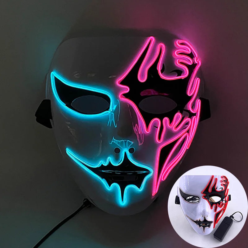 Cosplay costume LED Mask