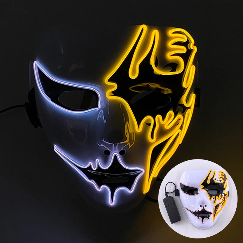 Cosplay costume LED Mask
