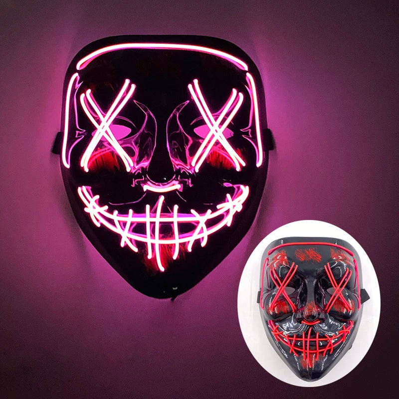 Cosplay costume LED Mask