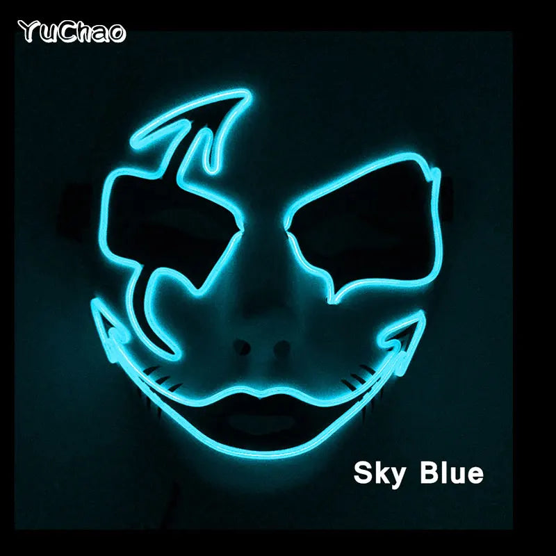 Cosplay costume LED Mask
