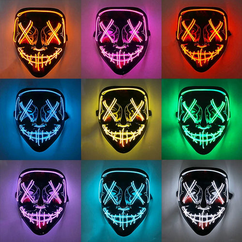 Cosplay costume LED Mask