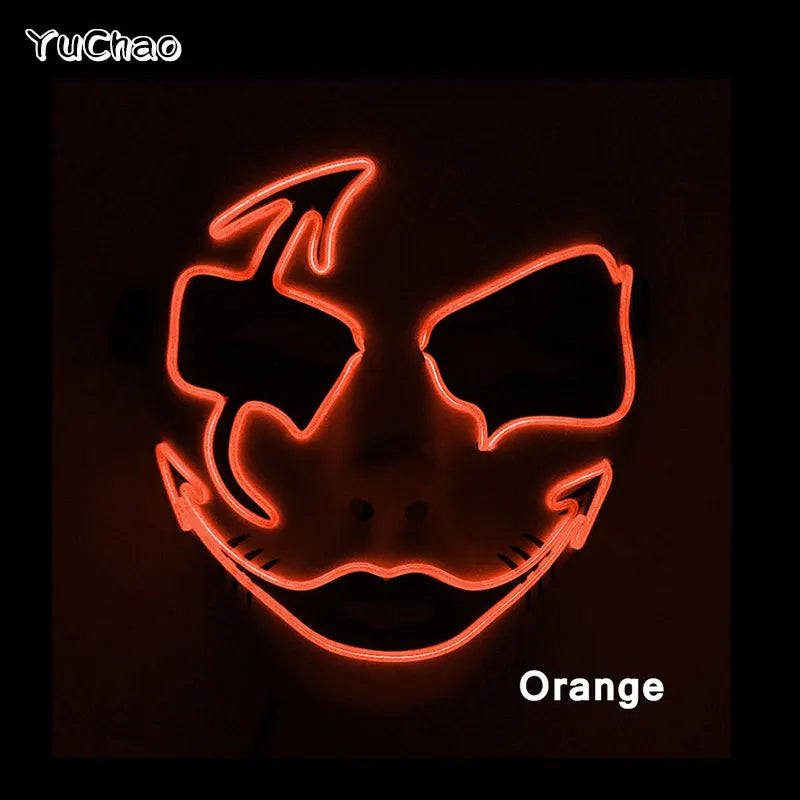 Cosplay costume LED Mask
