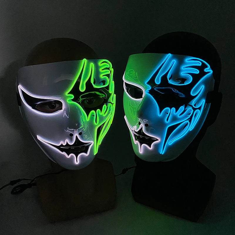 Cosplay costume LED Mask