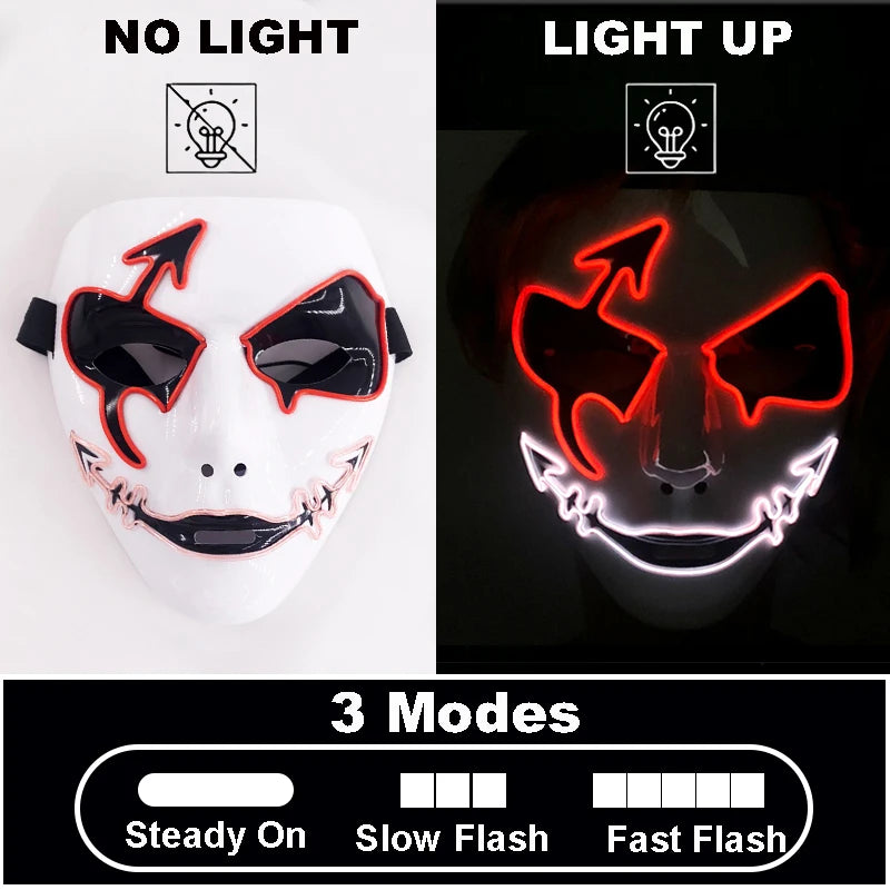 Cosplay costume LED Mask