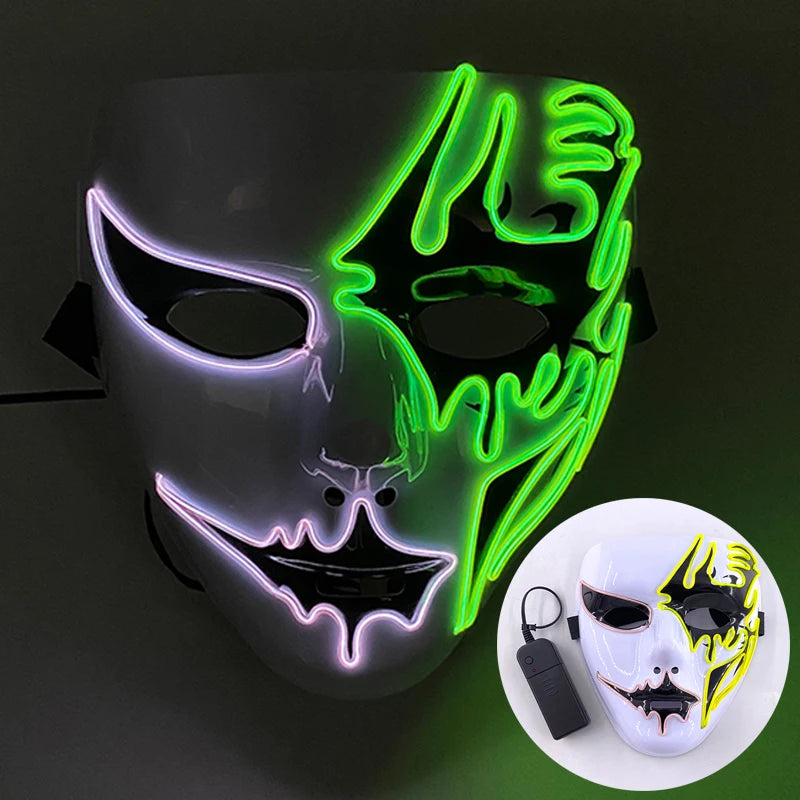 Cosplay costume LED Mask
