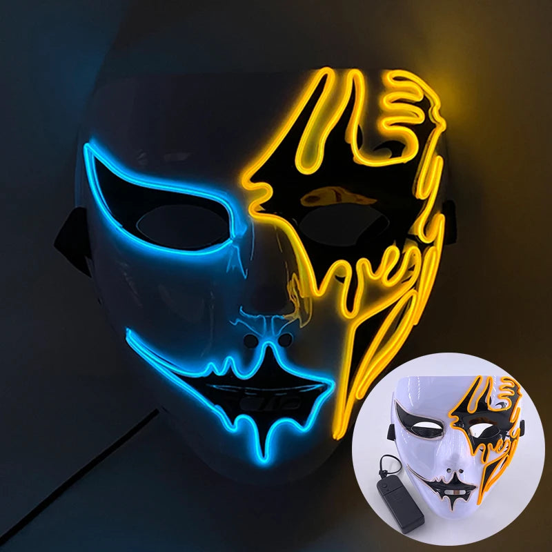 Cosplay costume LED Mask