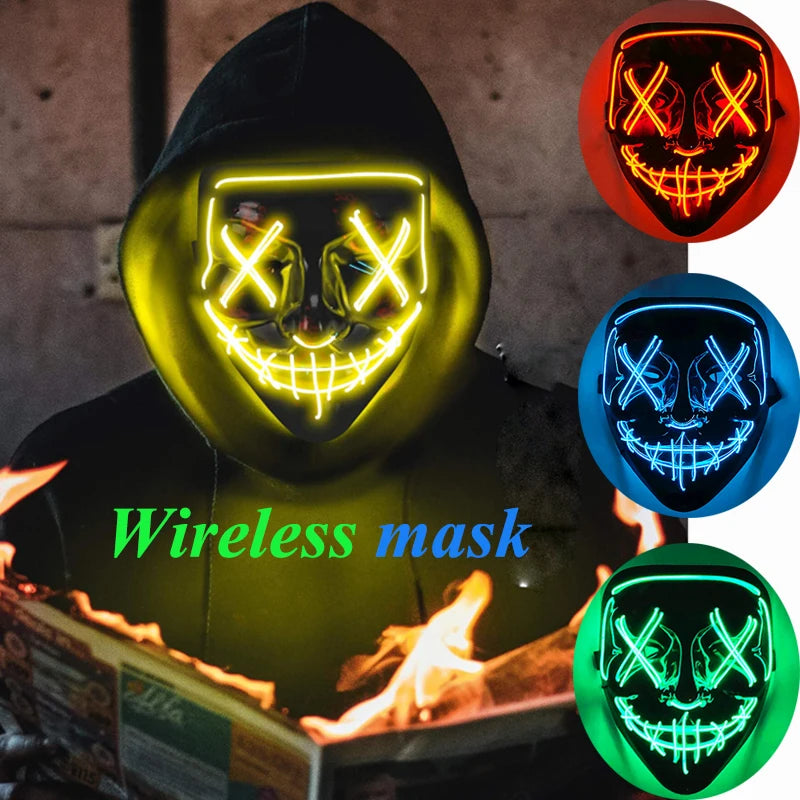 Cosplay costume LED Mask