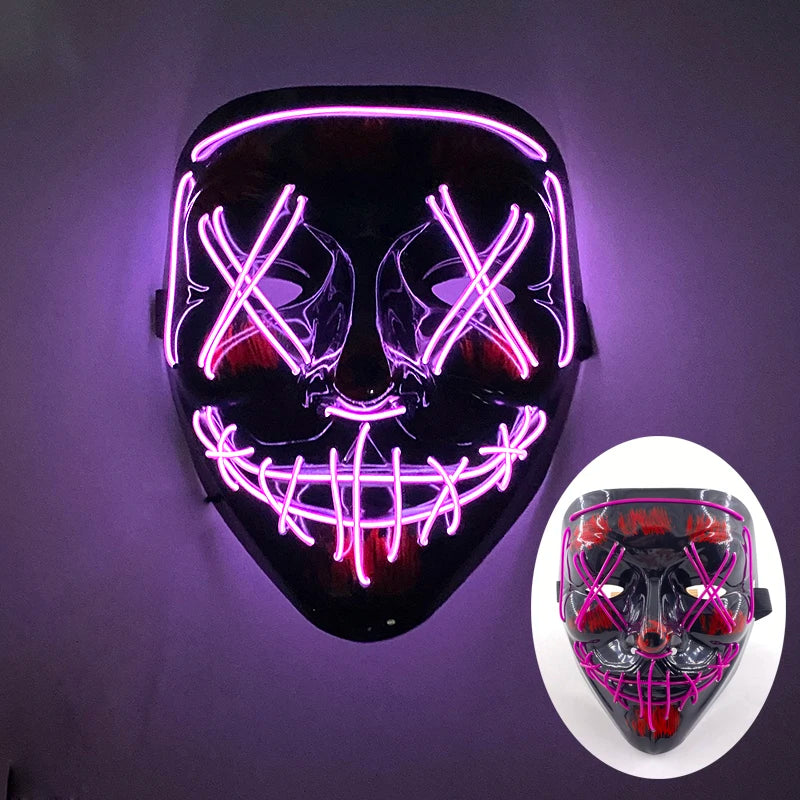 Cosplay costume LED Mask