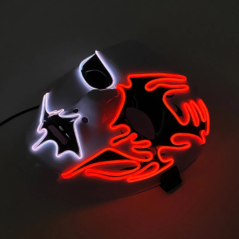 Mask Demon Slayer LED Masquerade Cosplay Mask