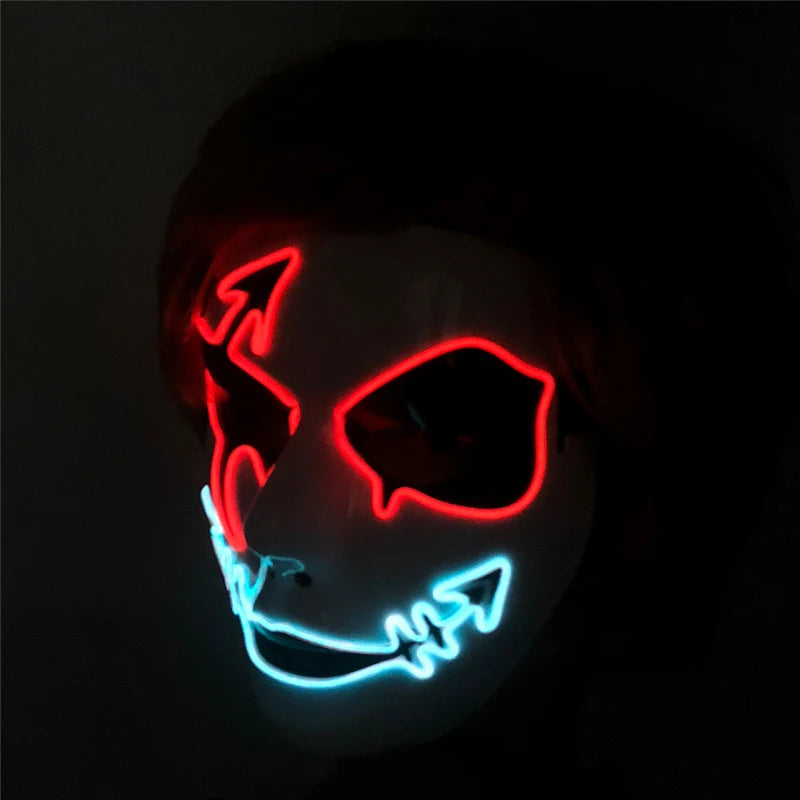 Mask Demon Slayer LED Masquerade Cosplay Mask